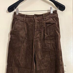 ELODIE Chocolate Brown Corduroy Pants